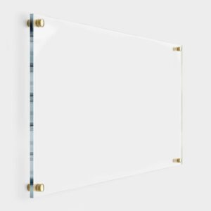 blank acrylic dry erase board - personalized calendar 2024, clear plaque for wall, personalized calendar, personalized clear wall calendar, writing board with standoffs