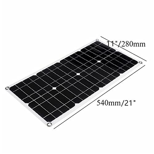 TYJJKDQW 25 Watt 12 Volt Monocrystalline Solar Panel Module Off Grid Charging RV Boat (20AController+1000W 12Vto220V Inverter Kit)