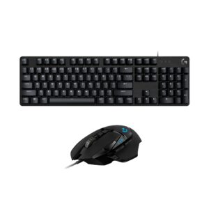 logitech g413 se mechanical gaming keyboard and logitech g502 hero high performance gaming mouse bundle