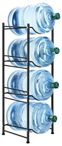 sehertiwy 5 gallon water cooler jug rack, 4 tier detachable water bottle storage rack, heavy duty water bottle organization for home, office