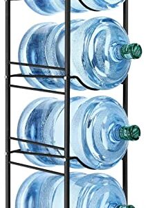 SEHERTIWY 5 Gallon Water Cooler Jug Rack, 4 Tier Detachable Water Bottle Storage Rack, Heavy Duty Water Bottle Organization for Home, Office