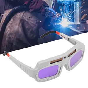 Sougan Welding Glasses, Auto Darkening Welding Goggles Solar Powered Eyes Safety Protective Lens Glasses Welder Glasses Welding Mask PC Glasses for Professional Eye Protection