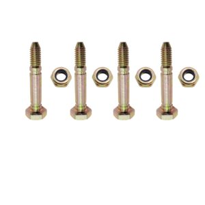 Missiscily 4-Pack 53200500 532005 Shear Pins Bolts and Nuts for Ariens 05907100 51001600 ST524 ST624 ST724 Snow Thrower