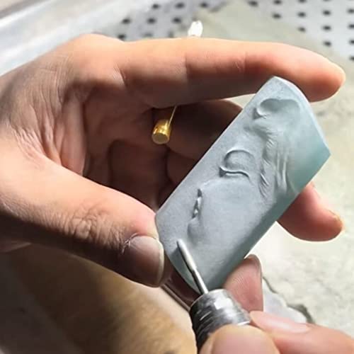𝐋𝐮𝐨 𝐤𝐞 18 Pcs Diamond Burr Sets, 1/8 Inch Shank Diamond Mounted Stone Carving Bits for Dremel Rotary Tools