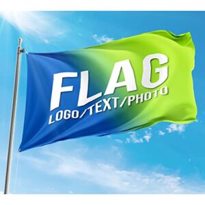 Custom flag 3x5 FT - Design Print Your Own Logo/Photo/Picture/Text - Personalized Outdoor Flags Banners - Customized Indoor outdoor decoration Gift 3x5 Foot