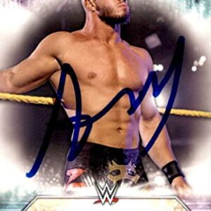 Austin Theory Signed 2021 Topps WWE NXT Card #170 - Autographed Wrestling Cards