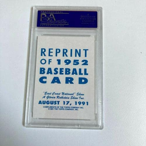 1952 Topps Mickey Mantle Signed Autographed 1991 RC Baseball Card PSA DNA - Baseball Slabbed Autographed Cards