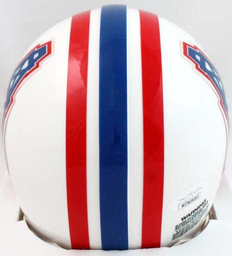 Earl Campbell Signed Houston Oilers 81-96 TB Mini Helmet W/HOF- JSA W *Black - Autographed NFL Mini Helmets