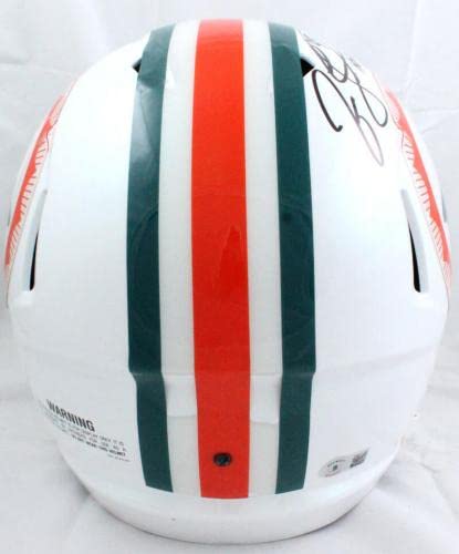 Jason Taylor Autographed F/S Miami Dolphins Tribute Speed Helmet W/HOF-BAW Holo - Autographed NFL Helmets