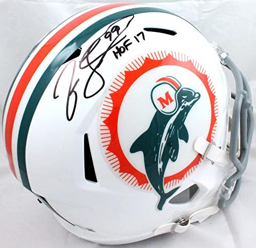 Jason Taylor Autographed F/S Miami Dolphins Tribute Speed Helmet W/HOF-BAW Holo - Autographed NFL Helmets