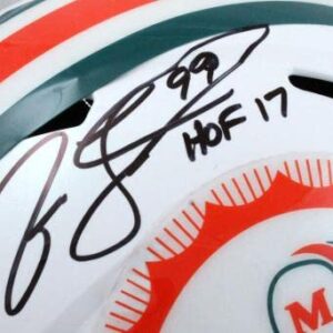 Jason Taylor Autographed F/S Miami Dolphins Tribute Speed Helmet W/HOF-BAW Holo - Autographed NFL Helmets