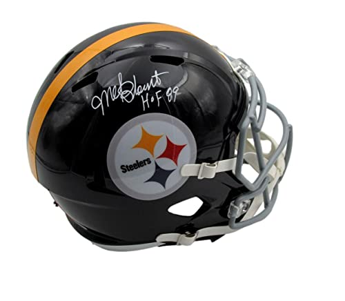 Mel Blount HOF Autographed Full Size Speed Replica Football Helmet Steelers JSA - Autographed NFL Helmets