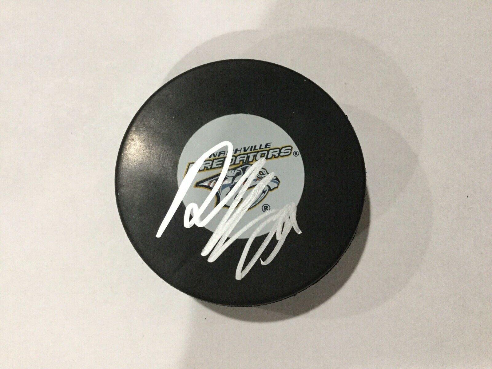 Roman Josi Signed Autographed Nashville Predators Hockey Puck c - Autographed NHL Pucks