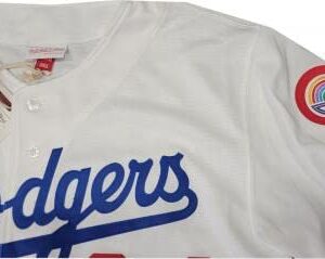 Fernando Valenzuela Hand Signed Autograph Dodgers Mitchell N Ness Jersey MLB COA - Autographed MLB Jerseys