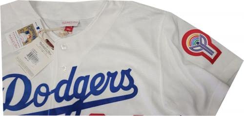 Fernando Valenzuela Hand Signed Autograph Dodgers Mitchell N Ness Jersey MLB COA - Autographed MLB Jerseys