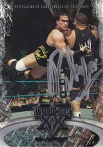 rhyno rhino signed 2004 fleer wwe wrestlemania xx card #24 ecw legend autograph - autographed wrestling photos