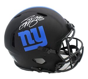 saquon barkley signed new york giants speed full size eclispe nfl helmet - autographed nfl helmets