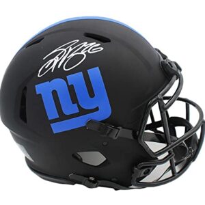 Saquon Barkley Signed New York Giants Speed Full Size Eclispe NFL Helmet - Autographed NFL Helmets