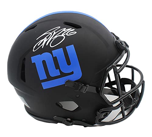 Saquon Barkley Signed New York Giants Speed Full Size Eclispe NFL Helmet - Autographed NFL Helmets