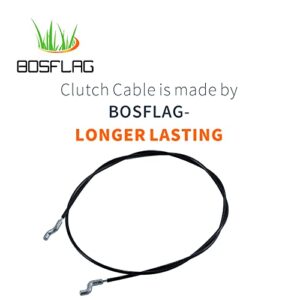 BOSFLAG 762259MA Auger Clutch Cable Replaces Murray 762259MA, 1501124MA, 762259, 1501124 for Murray 7524ES, 824ES, BL924R, HN421, MN421, PM40, PSB210, SN421, ST661BS 21" Single Stage Snowthrowers