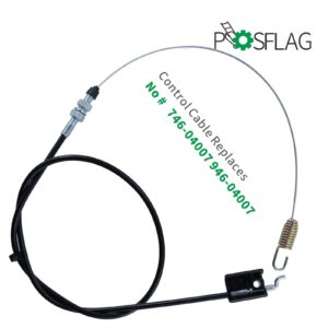 POSFLAG 946-04007 Auger Cable Replaces MTD 946-04007 Auger Cable, MTD 746-04007 Auger Cable, 946 04007, 746 04007, 94604007, 74604007 for MTD Troy-Bilt Yard Machines Husky Snowblowers