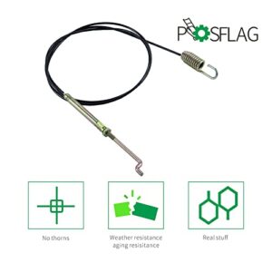 POSFLAG 2 Pack 946-0897 Auger Clutch Cable Replaces MTD 946-0897 Auger Clutch Cable, MTD 746-0897 Clutch Cable, 746-0897A 946 0897 746-0897A for Cub Cadet 926TE 826T 728TDE 726TDE Snow Throwers