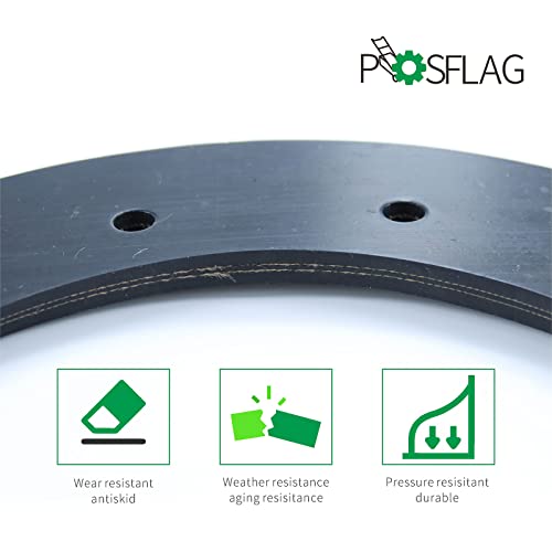 POSFLAG 302565MA Auger Blade with 55323MA Scraper Blade Replaces 302565, 335992MA, 723006, 723675, 55323, 724453 for Murray 5021R, 5021E, HN421, SN421, MN421, 21-Inch Single Stage Snow Throwers