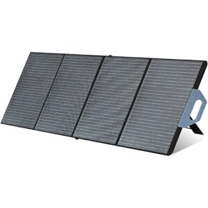 ideaplay 200w solar panel kit for bp200 bp201 bp300 sn2200 power station, solar generator with adjustable kickstand, ip65 water-resistant, foldable solar panel for outdoors rv camping or home use