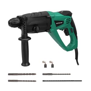 hoteche 3-in-1 rotary hammer drill 1-inch sds plus electric hammer 7.7-amp/920w variable speed corded power hammer drill lightweight demolition jack hammer for concrete with 3 drill bits
