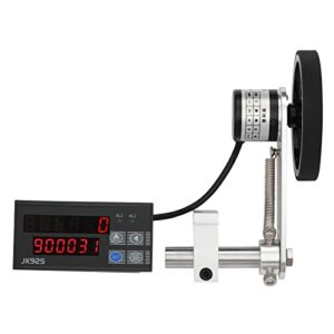 gdrasuya10 professional digital length meter counter mechanical length counter 4 measurement unit feet,inches, meters, yards with wheel sensor(measuring range 0-999999m)