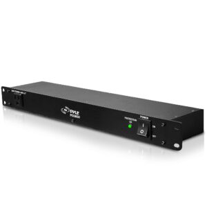 Pyle Pro Audio Rack Mount Pre-Amplifier System Bundle - Bluetooth Receiver, Power Strip Surge Protector