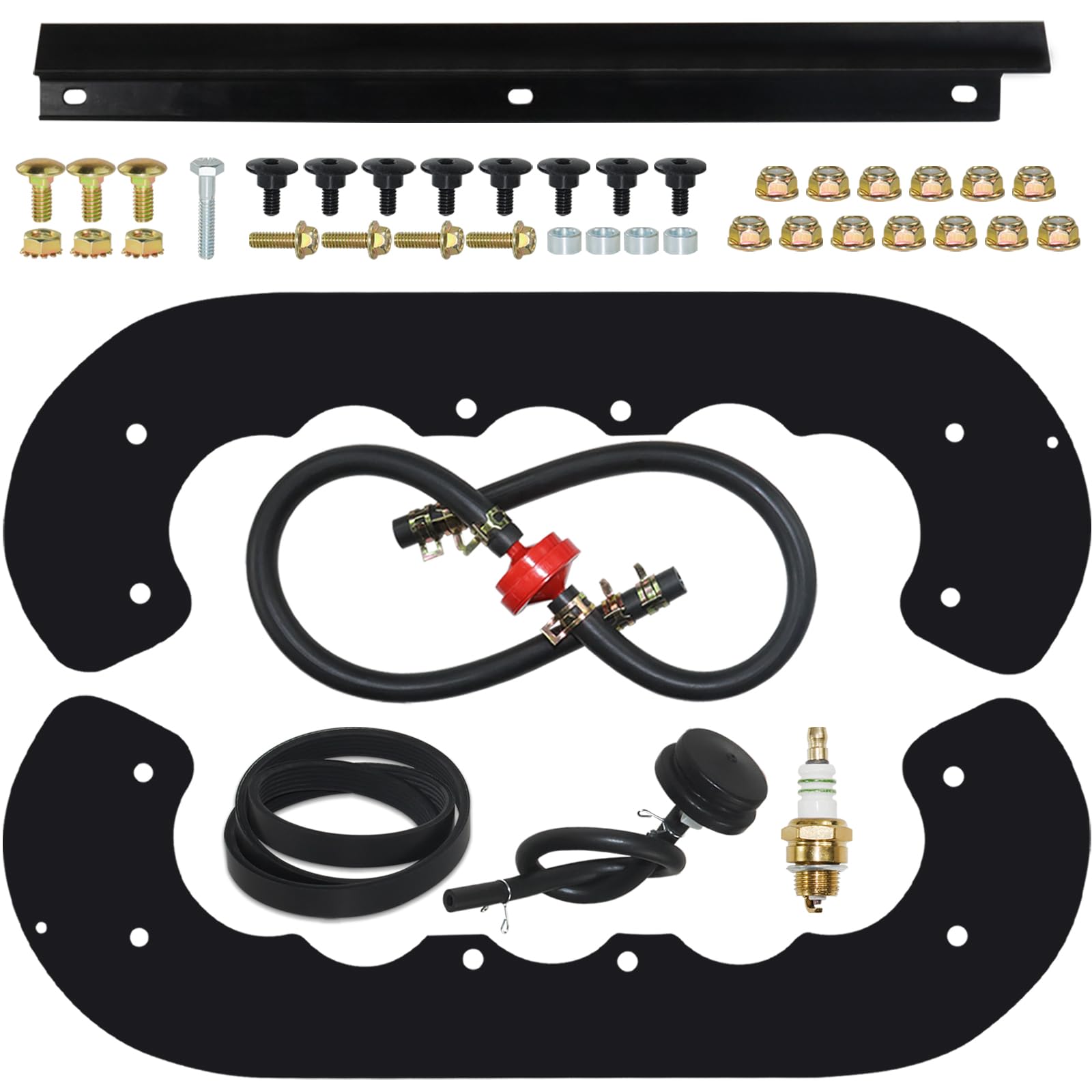 GELASKA 99-9313 Snow Blower Paddles with 55-8760 Scraper 55-9300 Drive Belt and Hardware Kit Replaces 125-1128, 55-9250, 55-9251, 88-0771 for Toro CCR 2000, CCR 2400, CCR 2500, CCR 3000 Snowthrowers