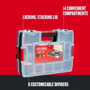 CRAFTSMAN Tool Organizer, 2-Packs with 14-Compartments, Lid Includes Secure Latch (CMST60944M)