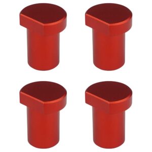 ddwt 4 pack aluminum alloy bench dogs woodworking clamp for 3/4 inch (19mm) dog hole (red)