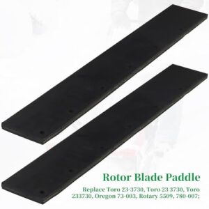 POSFLAG 23-3730 Rotor Blade Paddle with Toro 23-3170 Scraper Blade for Toro S-200, S-620, S200, S620 and Snow Master 20 Snowthrowers