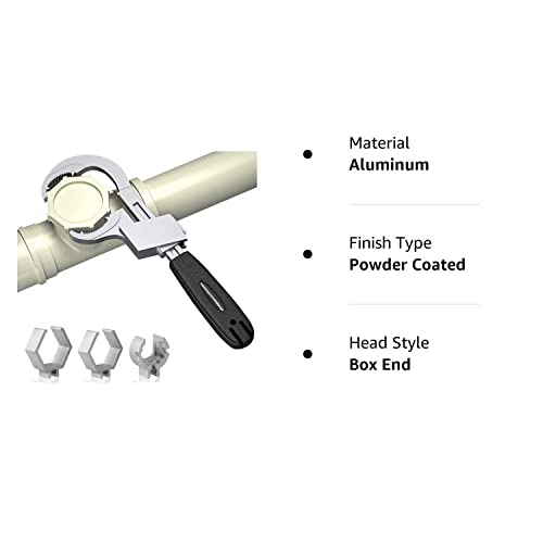 TOOVREN Universal Adjustable Double-Ended Wrench 80mm Large Opening Adjustable Wrench Sets for Disassembly & Assembly & Water Pipe Repair, Wrench Set with 3 Card Slots