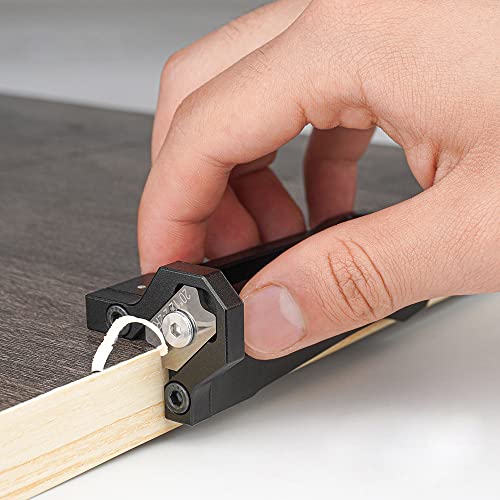 DDWT Chamfer Plane Edge Plane Edge Banding Trimmer Veneer Edge Trimmer Edge Chamfer Burr Scraper for Woodworking (R1+R2+R3)