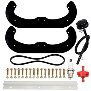 gelaska 84-1980 rotor blade with 75-8780 scraper 75-9010 drive belt and hardware kit replaces 80-0660, 80-660, 75-9090 for toro ccr powerlite 38170, 38171, 38172, 38173, 38175, 38176 snowthrowers