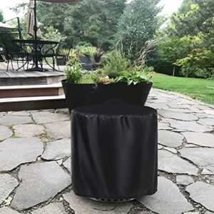 Izzybang Protective Fire Pit Cover for Solo Stove Yukon Round 29 inch Heavy Duty Waterproof Cover for 27 Inch Backyard Bundle Portable Fire Pits