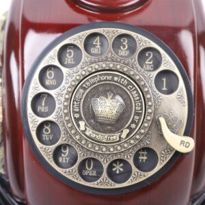 Rotary Phone, European Style Antique Landline Vintage Telephone Retro Landline Phone Old Fashioned Corded Phone for Home and Office