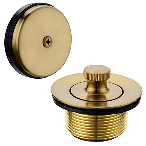 BESTILL Bathtub Drain Kit and Overflow Faceplate, Champagne Bronze