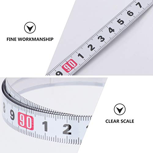 VILLCASE 2pcs Adhesive Tape Measure, 1 M Measuring Stick Workbench Ruler Self- Adhesive Peel and Stick Tape Measure for Work Woodworking, Drafting Table