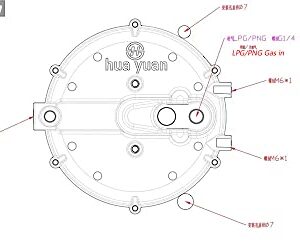 Allmost Natural Gas Conversion Kit Compatible with Duromax XP12000EH Generator 12KW LP 18HP Dual Fuel LP