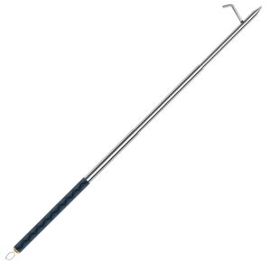 raomeide 48" heavy duty fireplace poker tools, outdoor fire poker for fire pit camping, campfire extra long fire pit poker stick, firepit poker