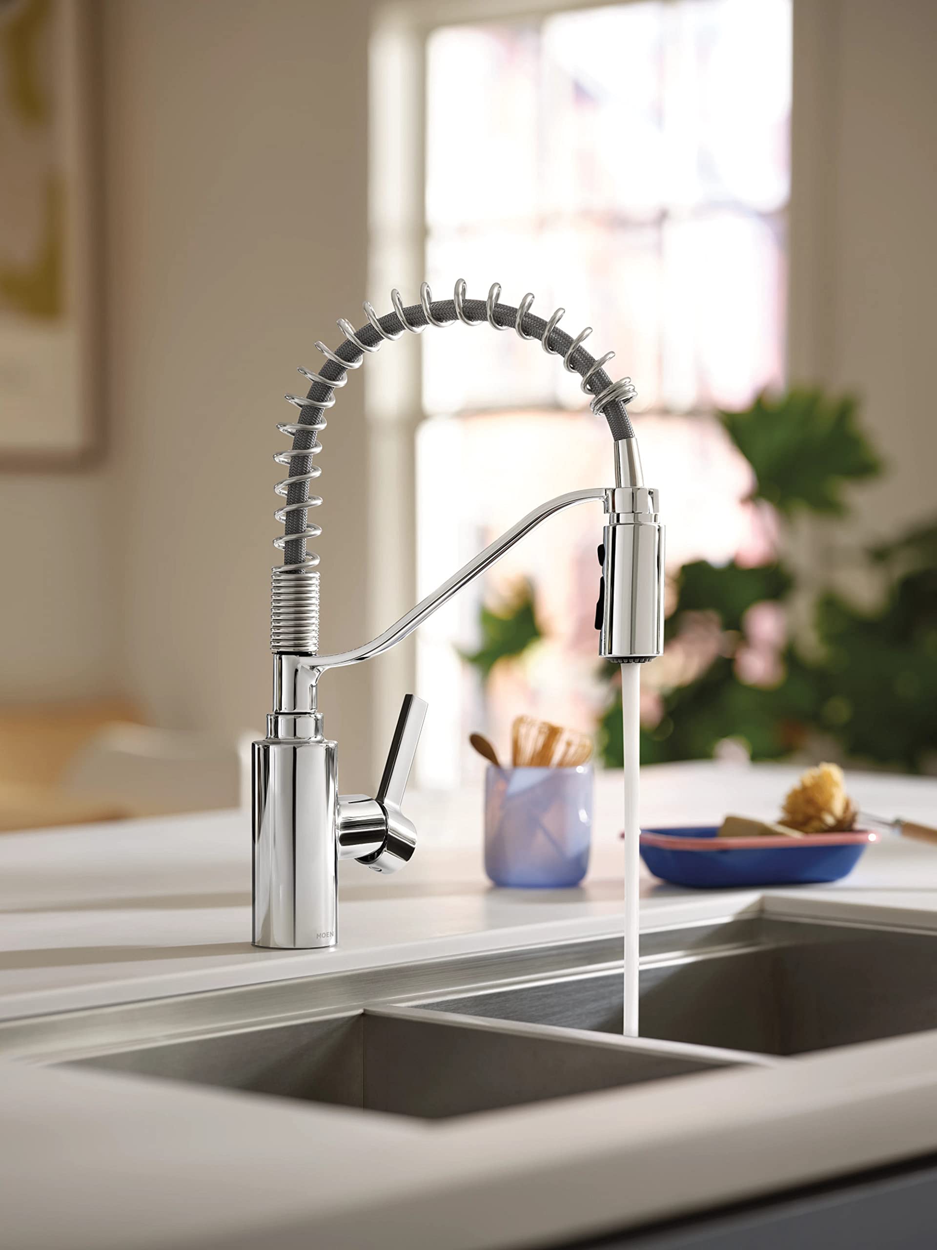 Moen 5926 Genta LX One-Handle High Arc Pulldown Kitchen Faucet, Chrome