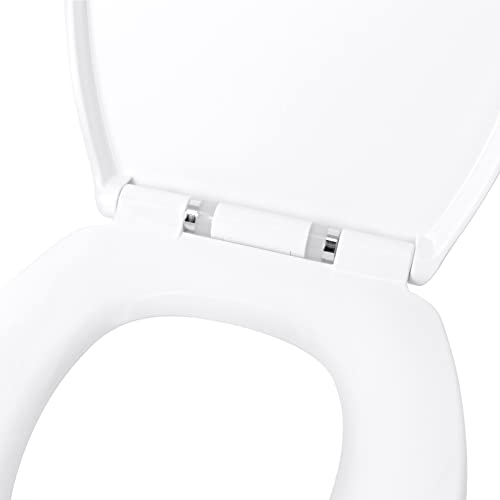 Ginsey Home+Solutions Nightlight Elongated Plastic Toilet Seat, White (00367)