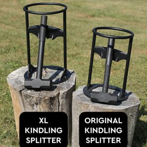 Blue Home XL Kindling Splitter — with 5.5 Lbs Sledge Hammer — Easy Portability — Manual Log Splitter (XL Kindling Splitter)