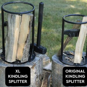Blue Home XL Kindling Splitter — with 5.5 Lbs Sledge Hammer — Easy Portability — Manual Log Splitter (XL Kindling Splitter)