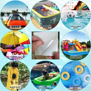 10 Packs TPU Air Mattress Patch Repair Kit, Clear Vinyl Pool Patches for Inflatables Toys/Boats, Bounce House, Swimming Pool, Waterproof Bag, Tubes Air Bed, Pool Float, Tent, Canvas, Umbrella, 2.8inch