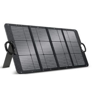 manusage100w portable solar panel waterproof ip65 & durable cable for jackery/ecoflow/bluetti/goal zero/rockpals power station suitable for outdoor camping